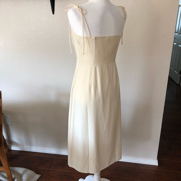 Backyard Roses Cream Kite Midi Dress NWOT - Picture 5 of 10